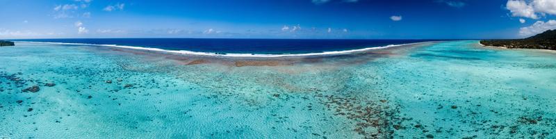 polynésie île cook paradis tropical vue aérienne photo