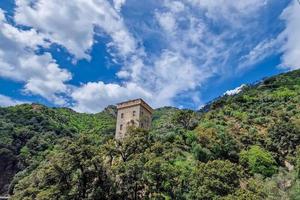 randonnée portofino sentier san fruttuoso au bord de la mer paysage photo