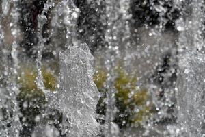 Détail de l'eau splash fontaine close up photo