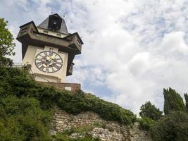 Graz Autriche tour de l'horloge historique photo