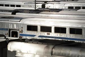 de nombreux trains à new york city usa photo