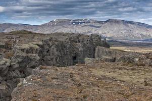 pingvellir islande terre fracture paysage photo