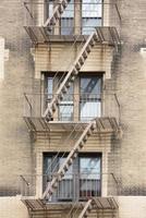 new york manhattan bâtiments détail de l'escalier d'incendie photo