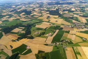 bavière allemagne champs cultivés vue aérienne paysage photo