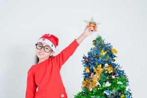 enfant fille noel photo