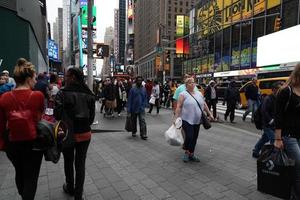 New York, États-Unis - 25 mai 2018 - Times Square plein de monde photo