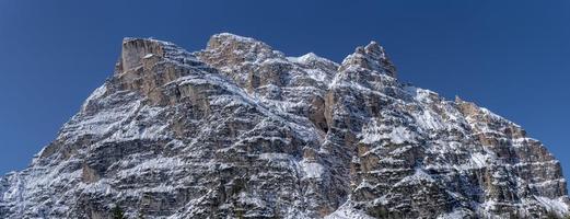 dolomites neige panorama grand paysage photo