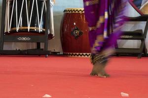 Détail du pied de danse traditionnelle de l'Inde photo