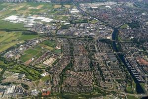 Vlietvijk village près de Den Haag Hollande Pays-Bas panorama aérien photo