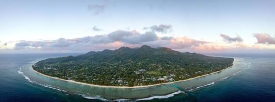 rarotonga polynésie île cook paradis tropical vue aérienne photo
