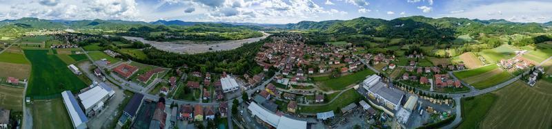 borghetto di borbera campagne italienne village vue aérienne photo