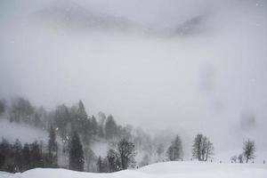 paysage d'hiver dans les alpes autrichiennes photo