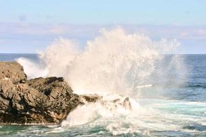 gros plan sur l'eau de mer photo