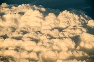 vue aérienne des nuages photo