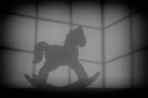 ombre d'un cheval nouveau-né photo