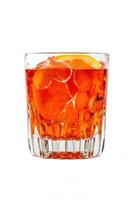 spritz sur fond blanc photo