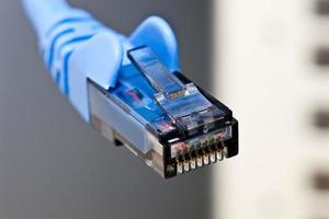 photo en gros plan d'un connecteur LAN