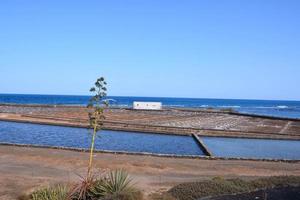 mine de sel aux îles canaries photo