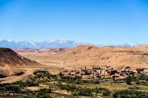 vue panoramique sur le désert au maroc photo