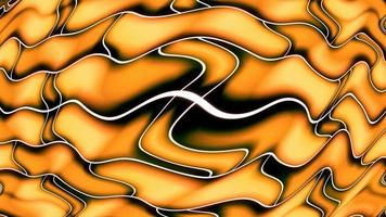 illustration d'une forme de courbe de dégradé orange bandes d'argent motif abstrait oeuvre d'art en verre photo