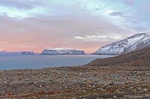 crépuscule dans le haut arctique photo