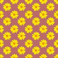 motif de fleurs jaunes pour l'été photo