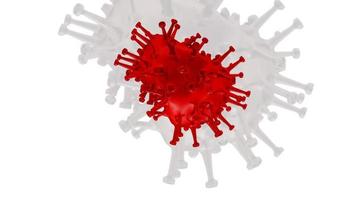 pandémie de covid-19 du virus corona de rendu 3d photo