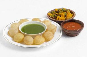 gol gappa cuisine de rue indienne photo