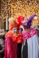 venise, italie - février 2019 carnaval de venise, tradition italienne typique et festivité avec masques photo