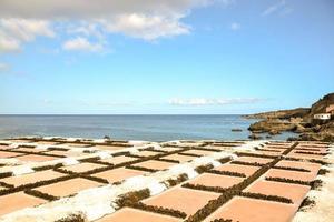 mine de sel aux îles canaries photo