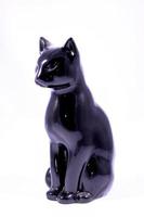 statue de chat noir photo