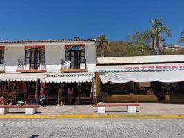 puerto escondido oaxaca mexico 2023 vue panoramique rue touristique palm city zicatela puerto escondido mexico. photo