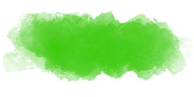 aquarelle verte abstraite sur fond blanc photo