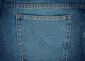 poche arrière de jeans bleus, plein cadre photo