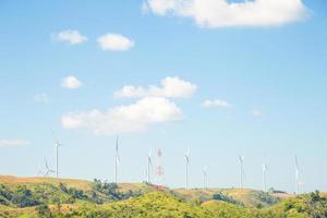 éoliennes pour produire de l'énergie photo