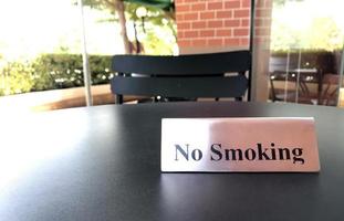 aucun signe de fumer