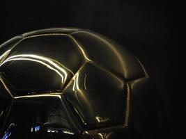 ballon de soccer meilleur joueur remportant le détail du trophée photo