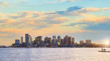 centre-ville de boston city skyline paysage urbain du massachusetts aux états-unis photo