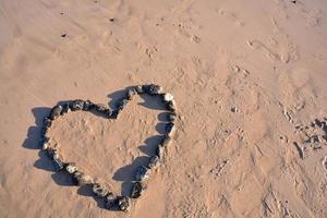 gros plan de sable de plage photo