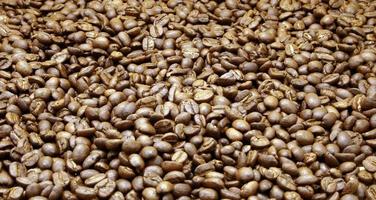 tas de grains de café torréfiés