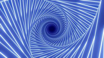 arrière-plan abstrait de vortex dynamique en spirale de science-fiction. fil de fer de trou de ver. Illustration 3D. photo
