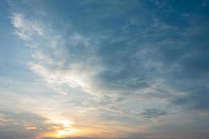 le ciel au coucher du soleil photo