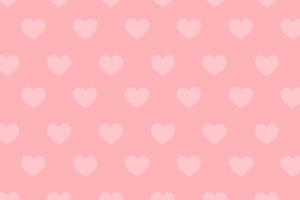 motif de coeurs blancs sur fond rose pour la carte de voeux de la Saint-Valentin photo