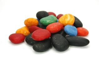 tas de pierres colorées photo