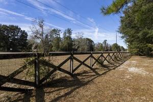 une agréable clôture sur une ferme dans Floride photo