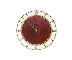 horloge vintage sur blanc photo