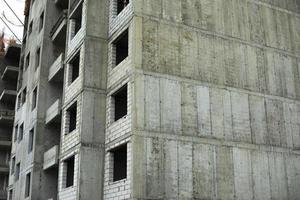 bâtiment maison. Nouveau bâtiment. béton Cadre. photo