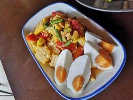 photo de Papaye salade avec blé et Oeuf