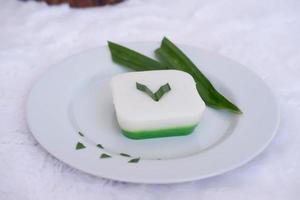 délicieux pandan riz gâteau comme une Contexte photo