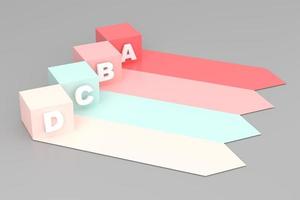 infographie conception. Créatif avec 4 pas. pouvez être utilisé pour flux de travail disposition photo